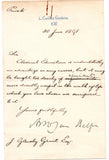 BALFOUR Arthur James - Letter signed 1891 together with a signed postcard photograph