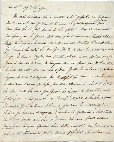 COSWAY Maria - Autograph Letter Signed 1802 defending her Galerie du Louvre project