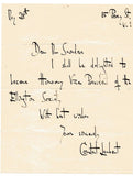 LAMBERT Constant - Two Autograph Letters Signed regarding the Ellington Society