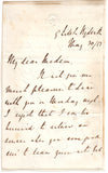LAYARD Austen Henry - Autograph Letter Signed 1853 accepting an invitation