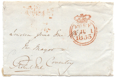 PEEL Robert - Free Frank Signed 1835