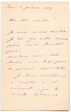 SACHER-MASOCH Leopold von - Autograph Letter Signed 1887 asking for tickets to a play