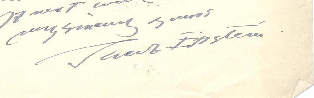 EPSTEIN Sir Jacob - Two Autograph Letters Signed about his work
