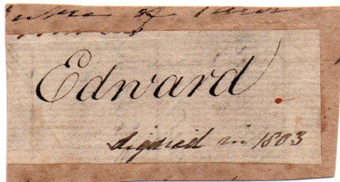 EDWARD Duke of Kent - signature
