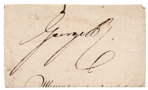GEORGE IV - signature from end of a document