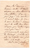 ISABEY Jean-Baptiste - Autograph Letter Signed to a fellow artist
