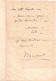 MASSENET Jules - ALS announcing a meeting with the director of the Opera Comique