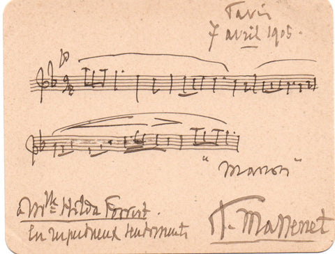 MASSENET Jules - AMQS from Manon