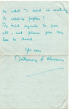 MONTGOMERY Bernard Law - Autograph Letter Signed 1951 concerning a disagreement in Italy