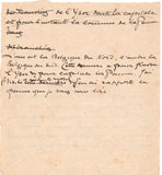 VERHAEREN Emile - Autograph notes and verse for the Université des Annales
