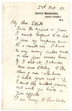 HAWKINS Anthony Hope - ALS 1907 sending a guinea contribution