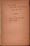 SPENDER Stephen - Autograph Card 1953 with copy of Valery's Poesies, inscribed