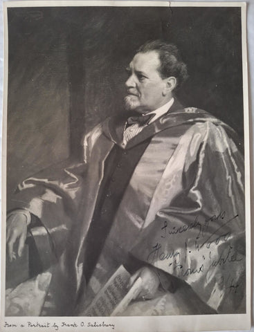 WOOD Sir Henry - Portrait Photograph Signed 1944