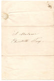 QUEEN CAROLINE AMALIE - Autograph Letter Signed welcoming Elizabeth Fry to Denmark