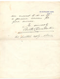 CHAMBERLAIN Austen - Autograph Letter Signed 1931 to Ramsay MacDonald