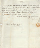 COSWAY Maria - Autograph Letter Signed 1802 defending her Galerie du Louvre project