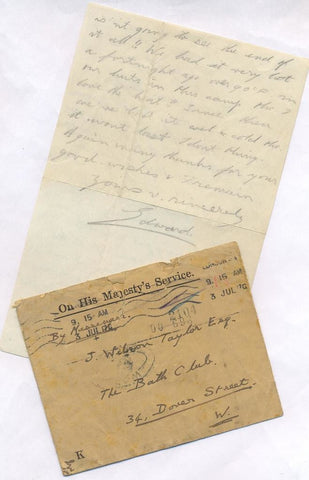 EDWARD VIII - Autograph Letter Signed 1917