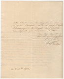GERARD Baron - Autograph Letter Signed 1828 recommending a German painter