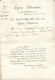 LACEPEDE comte de - Letter Signed 1806 to Serrurier thanking him for samples of wood from South America