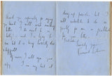 LEHMANN Rosamond - Autograph Letter Signed 1928 about Dusty Answer