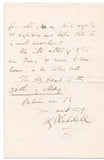 LIDDELL Henry - Autograph Letter Signed 1877 inviting Prince Leopold