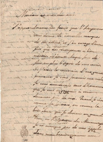 MARCHENA Jose - Autograph Letter Signed 1812
