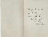 MARE Walter de la - Autograph Letter Signed 1918