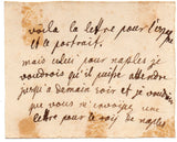 MARIA THERESA - Autograph Annotation and Notes 1768 about a letter and portrait to be sent to the King of Naples