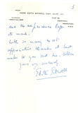 SITWELL Edith - Autograph Letter Signed 1962 discussing an awkward cousin