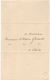 WILKIE David - Autograph Letter Signed 1834 a letter of introduction to Baron Gérard