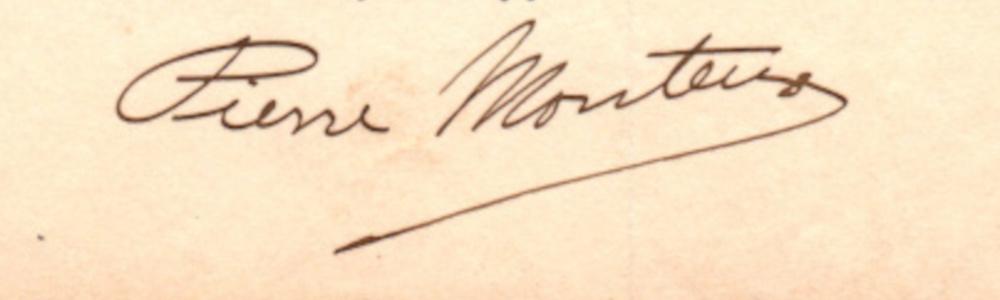 MONTEUX Pierre - TLS 1922 giving advice to a young musician